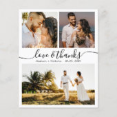 Budget Bedankt 3 Foto bruiloft Hartelijk dank (Voorkant)