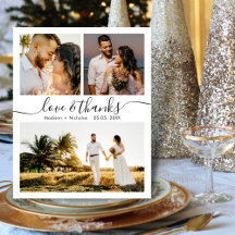 Budget Bedankt 3 Foto bruiloft Hartelijk dank