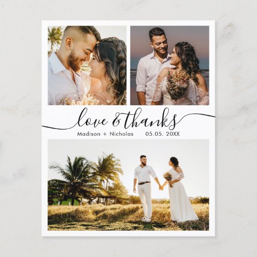 Budget Bedankt Collage Weddenschap Bedankt Flyer (Voorkant)