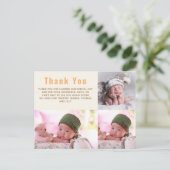 BUDGET Bedankt FOTO Kaarten NIEUWE BABY Meisje Jon (Staand voorkant)