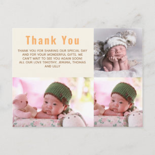 BUDGET Bedankt FOTO Kaarten NIEUWE BABY Meisje Jon