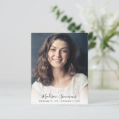 Budget Bedankt Funeral Photo Sympathie Grief Kaart (Staand voorkant)