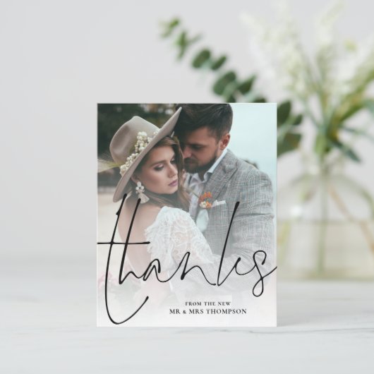 Budget Bedankt Passen getrouwd Foto bruiloft Harte (Staand voorkant)