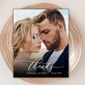Budget Bedankt Script Wedding Photo Dank u kaart