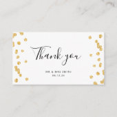 BUDGET Bedankt voor het invoegen van Gold Glitter Informatiekaartje (Voorkant)