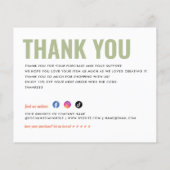 Budget Bedrijfsnaam U bent Magic Retro Dank u (Achterkant)