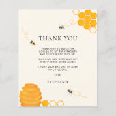 Budget Bee Baby shower Dank u kaart (Voorkant)