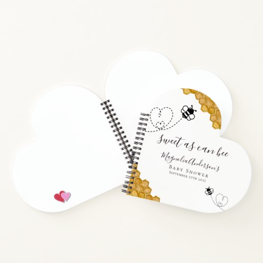 Budget Bee Baby shower Guestbook Notitieboek (Binnen)