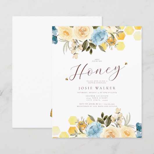 Budget Bee Bridal Shower (Voorkant / Achterkant)