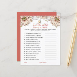 Budget Bee raad wie Baby shower van mama of papa i