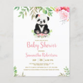 Budget Beer Blush Pink Baby shower Uitnodiging (Voorkant)