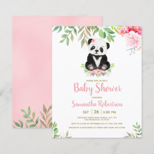 Budget Beer Blush Pink Baby shower Uitnodiging