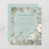 Budget Beer Boy Virtual Baby shower Invitation (Voorkant / Achterkant)