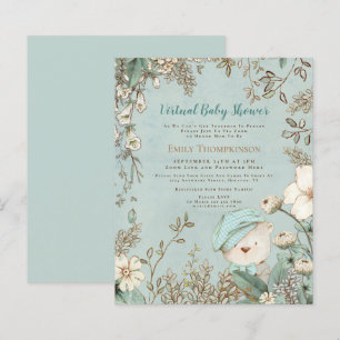 Budget Beer Boy Virtual Baby shower Invitation