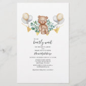 Budget Beer Eucalyptus Greenery Baby shower Kaart (Voorkant)
