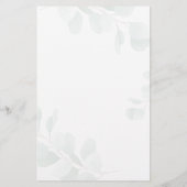 Budget Beer Eucalyptus Greenery Baby shower Kaart (Achterkant)