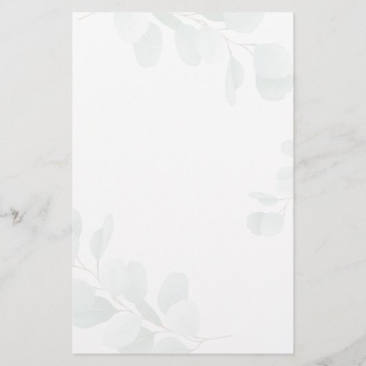 Budget Beer Eucalyptus Greenery Baby shower Kaart (Achterkant)