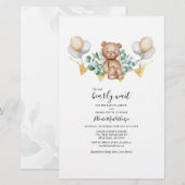 Budget Beer Eucalyptus Greenery Baby shower Kaart (Voorkant / Achterkant)