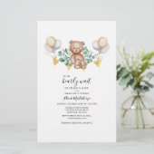 Budget Beer Eucalyptus Greenery Baby shower Kaart (Staand voorkant)