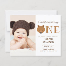 Budget Beer Foto Baby eerste uitnodiging op vrijda