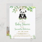 Budget Beer Greenery Baby shower Uitnodiging (Voorkant / Achterkant)
