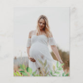 Budget Beer Greenery Baby shower Uitnodiging (Achterkant)