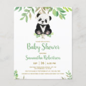 Budget Beer Greenery Baby shower Uitnodiging (Voorkant)