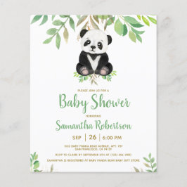 Budget Beer Greenery Baby shower Uitnodiging