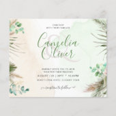 BUDGET Begroeiing Eucalyptus Pampas Gras Bruiloft (Voorkant)