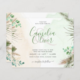 BUDGET Begroeiing Eucalyptus Pampas Gras Bruiloft