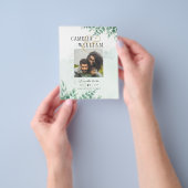 BUDGET Begroeiing FOTO Bruiloft Save The Date QRco Flyer (Hand)