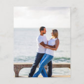 BUDGET Begroeiing FOTO Bruiloft Save The Date QRco Flyer (Achterkant)