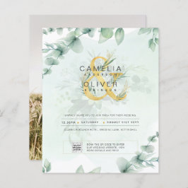 BUDGET Begroeiing FOTO Huwelijksuitnodiging QR COD