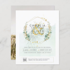 BUDGET Begroeiing FOTO Huwelijksuitnodiging QR COD