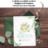 BUDGET Begroeiing FOTO Huwelijksuitnodiging QR COD Flyer