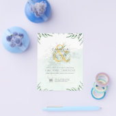 BUDGET Begroeiing FOTO Trouw Uitnodiging QR CODE F Flyer (Enkel)