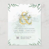 BUDGET Begroening FOTO Huwelijksuitnodiging QR COD (Voorkant)