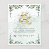 BUDGET Begroening FOTO Huwelijksuitnodiging QR COD (Voorkant)