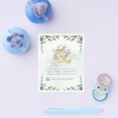 BUDGET Begroening FOTO Huwelijksuitnodiging QR COD Flyer (Enkel)