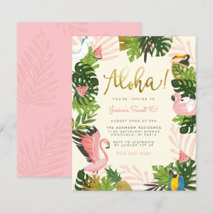 Budget Beige Aloha Hawaii Tropische Gouden Dag