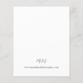 Budget Beige & Blush Roze Rustieke Bloem Bruiloft Flyer (Achterkant)