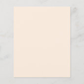 Budget Beige Coral Floral Save the date Kaart (Achterkant)