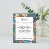 Budget Beige & Dusty Blue Bloemen Details - Blauwg (Staand voorkant)