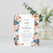 Budget Beige & Dusty Blue Floral Wedding (Staand voorkant)