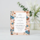Budget Beige & Dusty Blue Floral Wedding S2 (Staand voorkant)