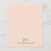 Budget Beige & Dusty Blue Floral Wedding S2 Flyer (Achterkant)