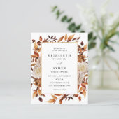 Budget Beige Herfst Bloem 2 Trouwen (Staand voorkant)
