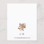 Budget Beige Herfst Bloem 2 Trouwen (Achterkant)
