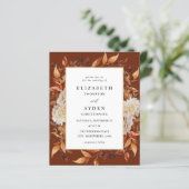 Budget Beige Herfst Bloem 2 Trouwfeest - Bruin (Staand voorkant)