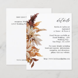 Budget Beige Herfst Bloemendetails